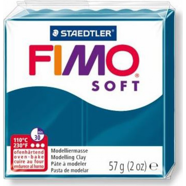Полимерная глина FIMO Soft 31 (синий калипсо) 57г арт. 8020-31